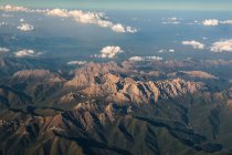 Aerial view of beautiful mountains, China Hexi Corridor — Stock Photo