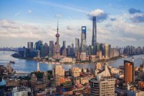 Architettura urbana moderna e Shanghai Cityscape, Shanghai, Cina — Foto stock