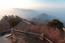 Monte Wutai paisaje de las montañas de Qinling, provincia de Shaanxi, China - foto de stock