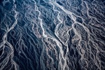 Vista aérea de montanhas e rios na província de Gansu, China — Fotografia de Stock