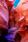 Paisagem incrível com rochas vermelhas em Antelope Canyon — Fotografia de Stock