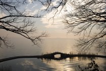 Дивовижна сцена в Тай-Лейк, Taihu, усі, провінція Цзянсу, Китай — стокове фото