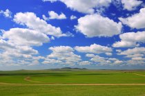 Beautiful Landscape at Hulun Buir Grassland Inner Mongolia — Stock Photo