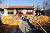 Provincia di Hebei, Zhangjiakou jimingyi case, Cina — Foto stock