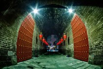 Night view of the ancient city of Xian, Shaanxi Province, China — Stock Photo