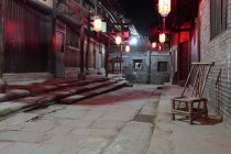 Sichuan city of Yibin Province Li Zhuang town at night, China — Stock Photo