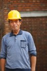 Portrait of construction worker — Stock Photo