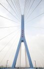 Zhejiang città della provincia di Zhoushan, Puxi Bridge, vista sull'angolo basso — Foto stock