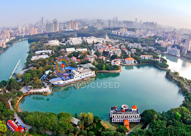 Fuzhou ville de la province de Fujian construction — Photo de stock