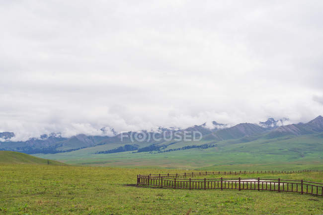 Amazing landscape at Nalati grassland in xinjiang — Stock Photo