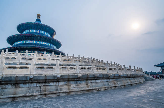 Low angle view of amazing temple of heaven architecture — Stock Photo
