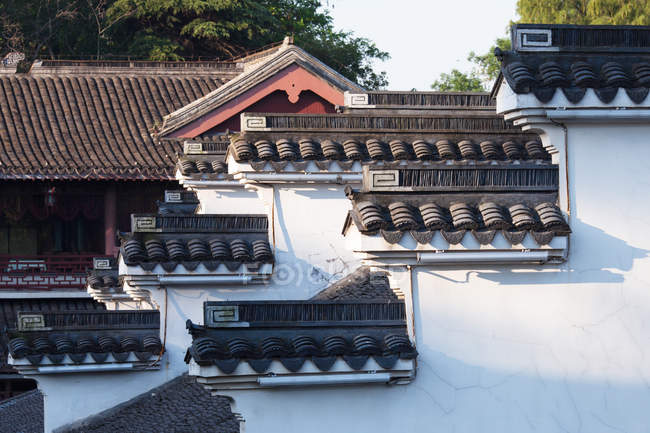 Traditional chinese architecture at Nanjing, Jiangsu, China — Stock Photo