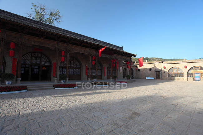 Antico post della contea di Yanchuan, provincia dello Shaanxi, Cina — Foto stock