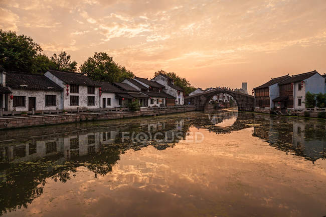 Cidade antiga de Wuxi, província de Jiangsu, China — Fotografia de Stock