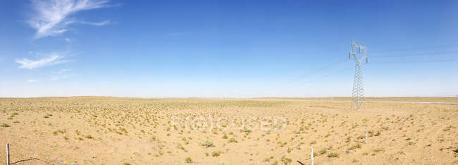 Hermoso desierto de Gobi en el día soleado, Mongolia Interior, China - foto de stock