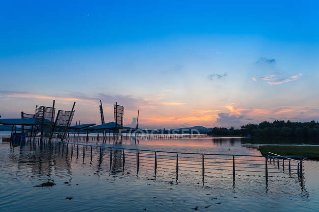 Bellissimo scenario del lago Lihu nella città di Wuxi, provincia di Jiangsu, Cina — Foto stock