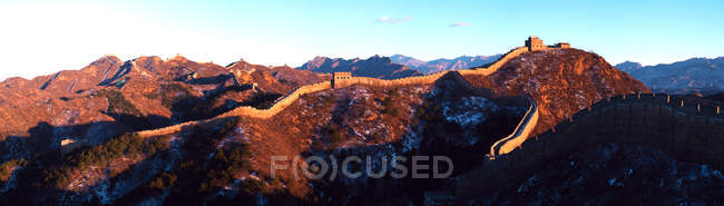 Antiga Grande Muralha, Jinshanling, Hebei, China — Fotografia de Stock