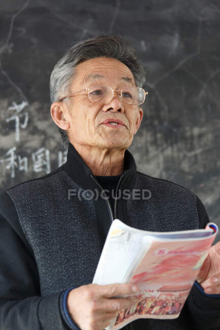 Portrait of rural primary school teachers — Stock Photo