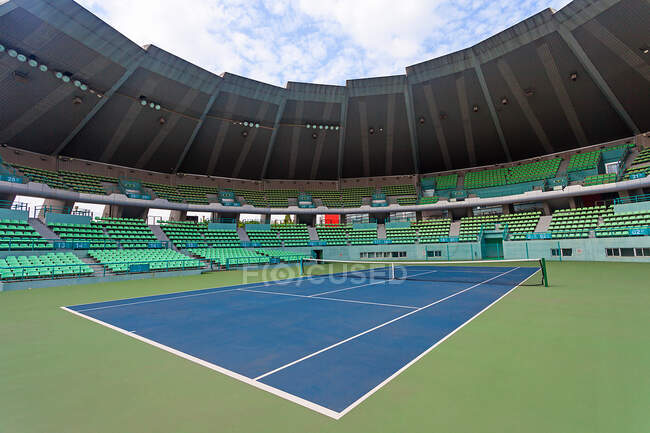 O interior do Centro Olímpico de Esportes de Nanjing, Jiangsu Provin — Fotografia de Stock