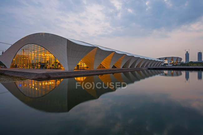 Modern Architecture of Shanghai Oriental Sports Center, China — Stock Photo