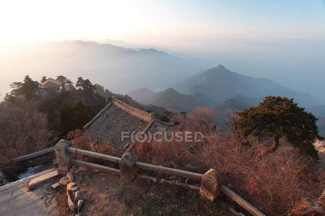 Monte Wutai scenario delle montagne Qinling, provincia dello Shaanxi, Cina — Foto stock