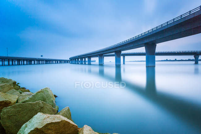 Jiaozhou Bay Bridge of Qingdao, Shandong Province, China — Stock Photo