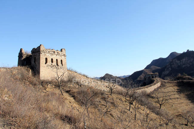 Provincia di Hebei, Tangshan, Qianxi, cresta dell'olmo della Grande Muraglia, Cina — Foto stock