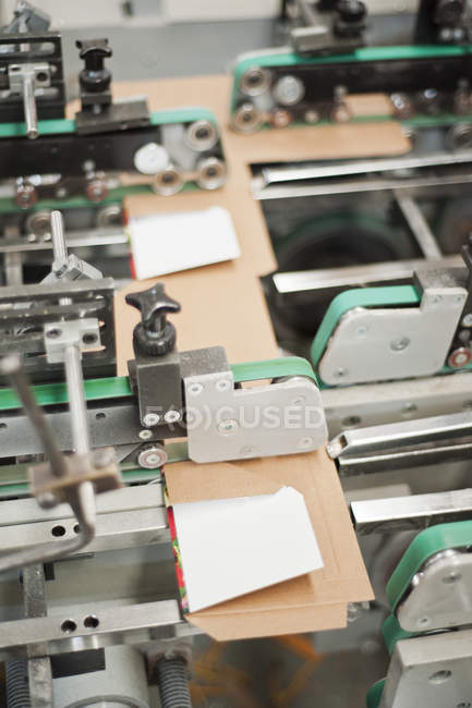 Cardboard packaging production — Stock Photo