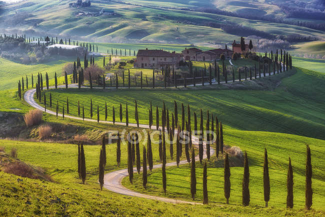 Campi magici della Toscana — Foto stock