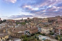 Sunset cityscape, Siena, Tuscany, Italy, Europe — Stock Photo