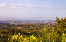 Landschaften um san gimignano, toskana, italien, europa — Stockfoto