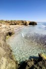 Beach, Cittadella, Pachino, Vendicari wildlife reserve, Province of Syracuse, Sicily, Italy, Europe — Stock Photo