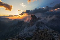 Averau mount, Ampezzo Dolomites, Cortina d'Ampezzo, veneto, Italy — Stock Photo