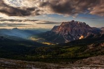 Badia Valley with Conturines group, Dolomites orientales, Trentin-Haut-Adige, Italie — Photo de stock