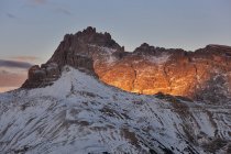 Tre Scarperi / Dreischuster group, Dolomites, Trentino-Alto Adige, Italy — стоковое фото