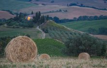 Countryside, Val d 'orcia, Tuscany, Italy, Europe — стоковое фото