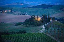 Countryside, Val d'orcia, Tuscany, Italy, Europe — стокове фото