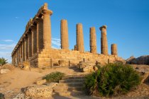 Tempel der Eintracht; Tal der Tempel, Agrigent, Sizilien, Italien, Europa — Stockfoto
