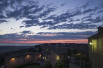 Sunrise from Potenza Picena , Marche, Italy, Europe — Stock Photo
