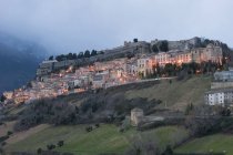 Fortaleza Borbonica, Civitella del Tronto, Abruzos, Italia, Europa - foto de stock