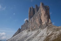 Trois sommets de Lavaredo, Tre Cime di Lavaredo, Dolomites, UNESCO, Patrimoine mondial, Vénétie, Italie, Europe — Photo de stock
