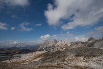 Drei Gipfel des Lavaredo, tre cime di lavaredo, Dolomiten, UNESCO, Weltkulturerbe, Venetien, Italien, Europa — Stockfoto
