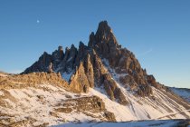 Три вершины Лаваредо, Tre Cime di Lavaredo, гора Доломиты, ЮНЕСКО, объект Всемирного наследия, Венето, Италия, Европа — стоковое фото