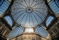 Cúpula, Galleria Umberto, Nápoles, Campânia, Itália, Europa — Fotografia de Stock