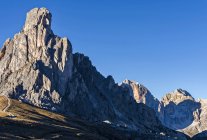 As Dolomitas perto de Passo Giau. Ra Gusela e o Tofane. As Dolomitas são listadas como Patrimônio Mundial da UNESCO. europa, Europa Central, itália, novembro — Fotografia de Stock