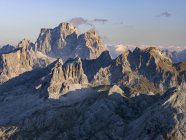 The dolomites in the Veneto. Monte Pelmo, Averau, Nuvolau and Ra Gusela in the background. The Dolomites are listed as UNESCO World heritage. europe, central europe, italy — Stock Photo