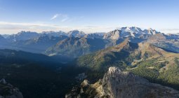 Monte Marmolada, a rainha das dolomitas. As Dolomitas são listadas como Patrimônio Mundial da UNESCO. europa, Europa Central, itália — Fotografia de Stock