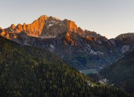 Mount  Civetta in the  Veneto. La Civetta is one of the icons of the Dolomites.  The Dolomites of the Veneto are part of the UNESCO world heritage. Europe, Central Europe, Italy, October — Stock Photo