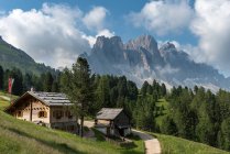 The Kaserillalm / Malga Caseril, Funes Valley, Dolomites, Trentino-Alto Adige, Italy — стоковое фото