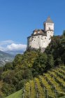 Otoño en Castel Forte, Trostburg, Ponte Gardena, Trentino-Alto Adige, Italia - foto de stock